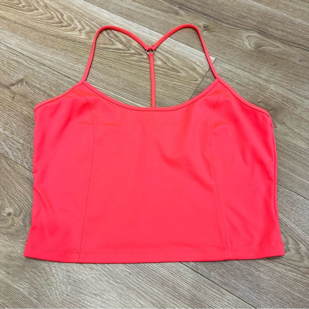 Victoria's Secret On Point Coral Blaze Cropped Tank Top Womens Size XL Good
